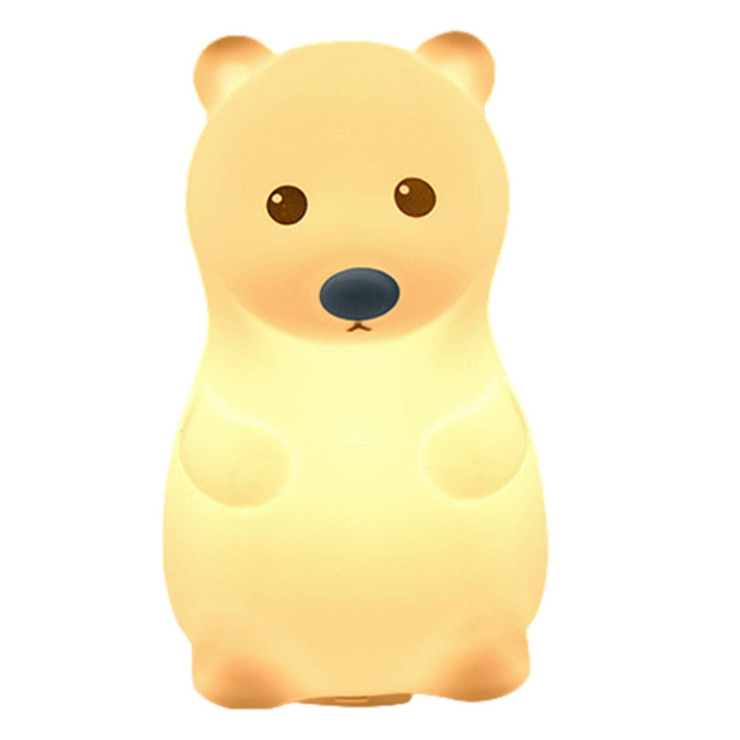 Adorable Silicone Bear Night Light USB Rechargeable Lamp