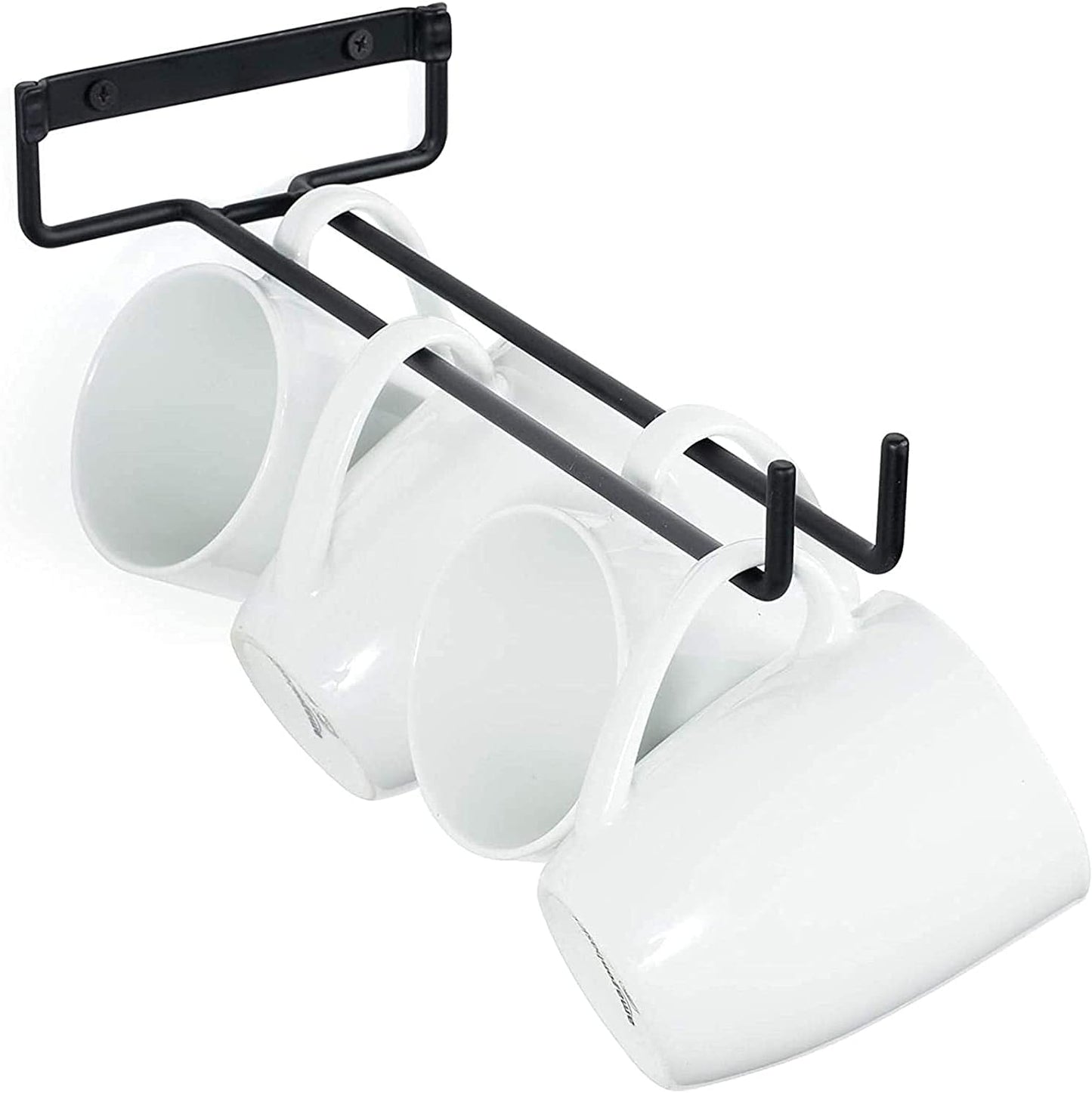 Wine Glass Hanger Rack Under Cabinet Stemware Storage Organizer for Kitchen Bar