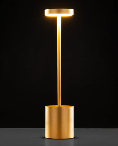 Tall Cordless LED Touch Sensor Table Lamp Modern Gold Design