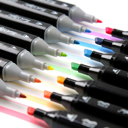 48 Pack Professional Art Markers Set for Drawing and Coloring