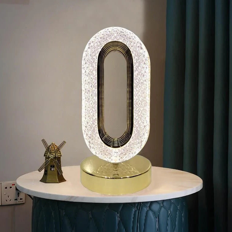 Elegant Crystal LED Table Lamp Night Light for Home Decor