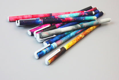 10 Pack Vibrant Galaxy Gel Pens Set for Creative Writing and Drawing