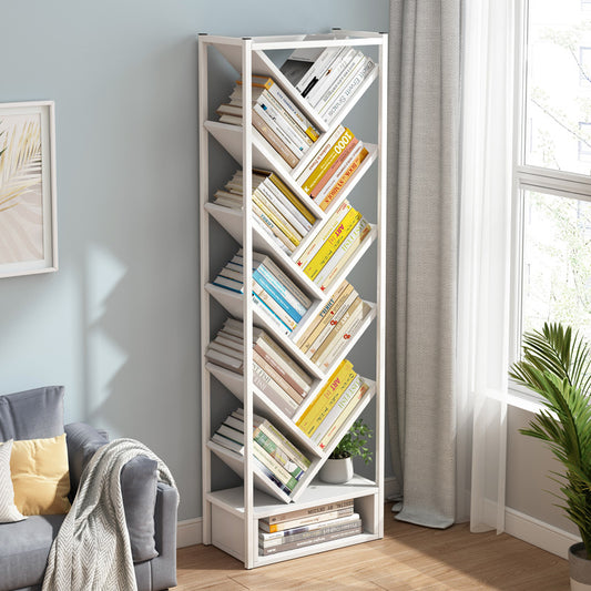 Stylish Modern Shelving Bookshelf Display Cabinet Bookcase Organizer White