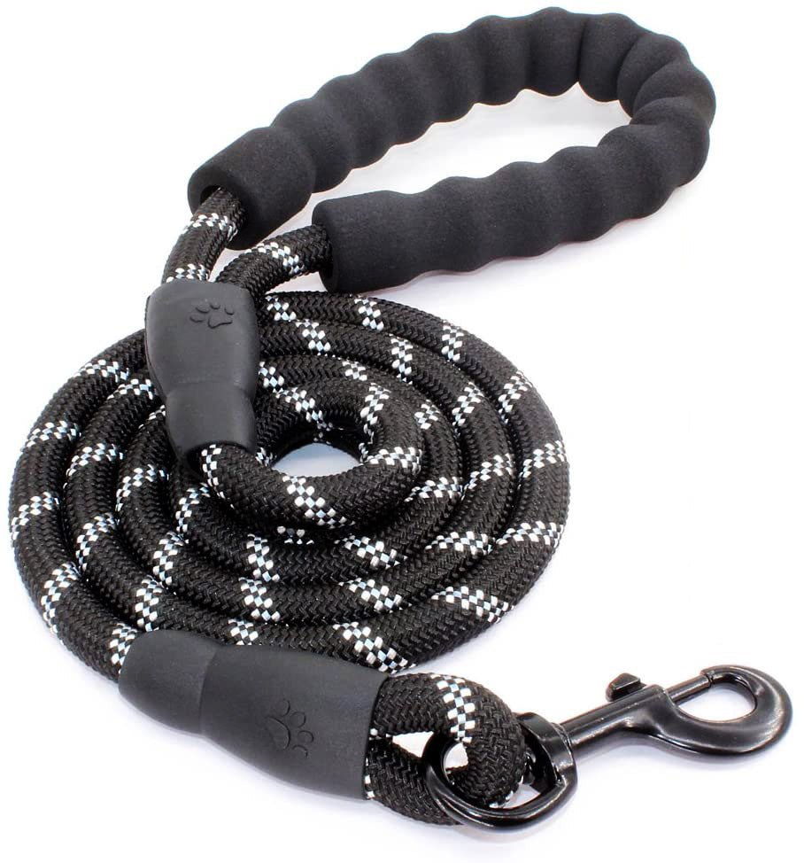 Comfortable Padded Strong Reflective Dog Leash for Night Safety