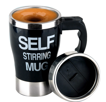 Automatic Self Stirring Stainless Steel Coffee Mug for Easy Mixing