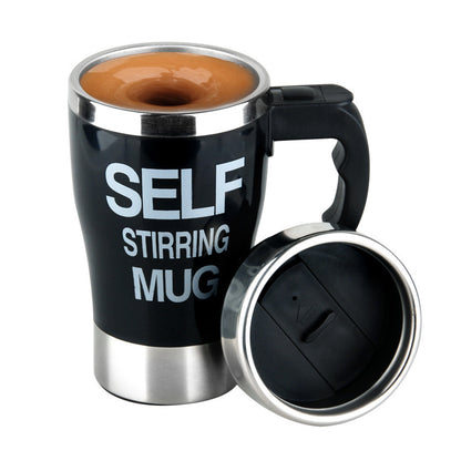 Automatic Self Stirring Stainless Steel Coffee Mug for Easy Mixing