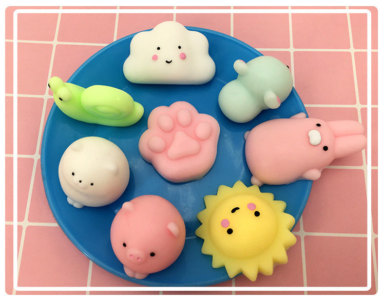 Pack of 3 Adorable Animal Squishes Cute Pig Toys for Stress Relief and Fun