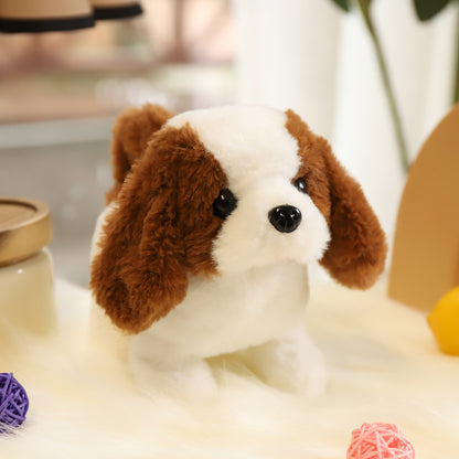 Realistic Walking Barking Plush Puppy Dog Toy for Kids