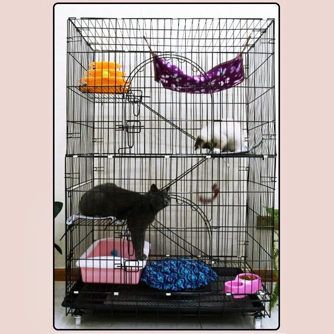 XL Large 4 Tier Cat Bird Cage Playpen Exercise Crate for Pets