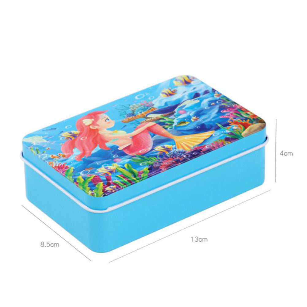 60PCS Wooden Jigsaw Puzzle Kids Educational Toy Mermaid Theme