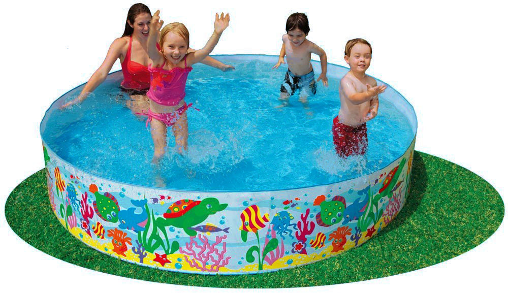 Intex 6ft Ocean Play Snapset Pool for Kids Summer Fun