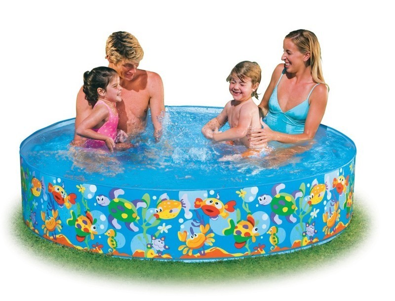 Intex 6ft Ocean Play Snapset Pool for Kids Summer Fun