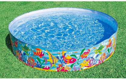 Intex 6ft Ocean Play Snapset Pool for Kids Summer Fun