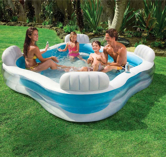 Intex Family Lounge Swimming Pool for Backyard Fun