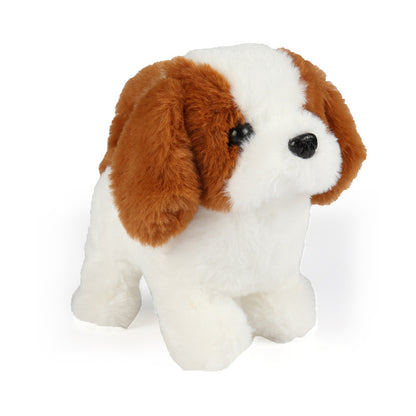 Realistic Walking Barking Plush Puppy Dog Toy for Kids