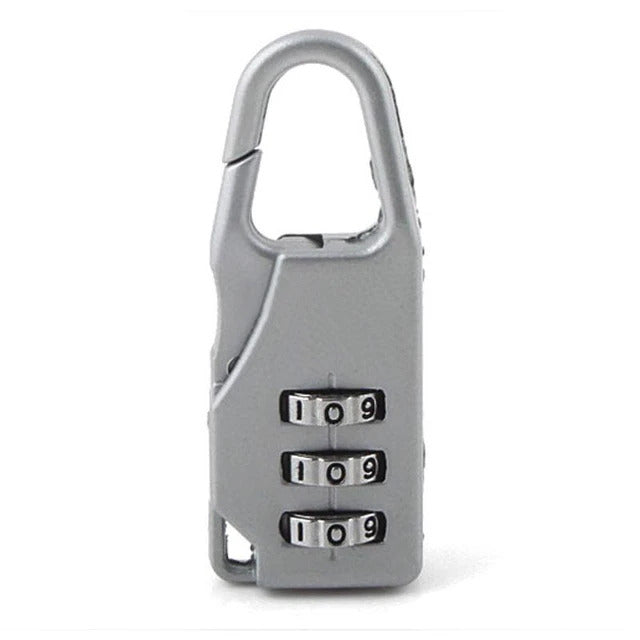 5 Pack Combination Locks for Suitcase Luggage Padlocks Silver