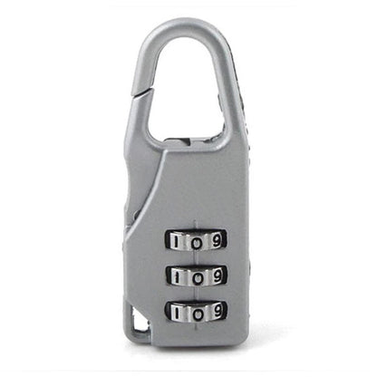 5 Pack Combination Locks for Suitcase Luggage Padlocks Silver