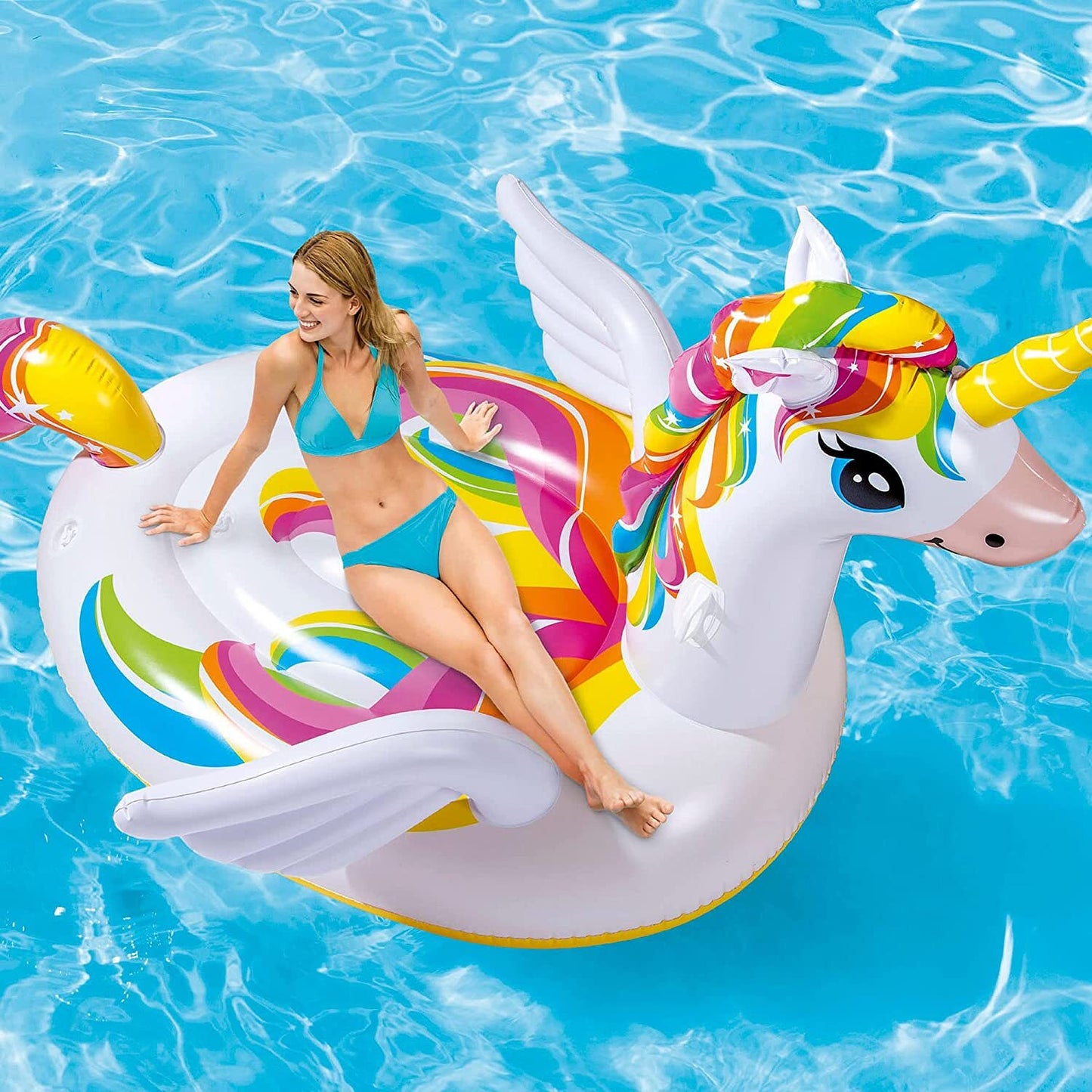 Intex Magical Inflatable Unicorn Ride-On Pool Float for Kids