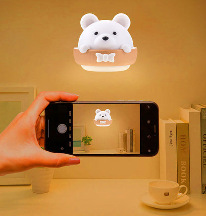 Adorable USB Rechargeable LED Bear Lamp with Remote Control