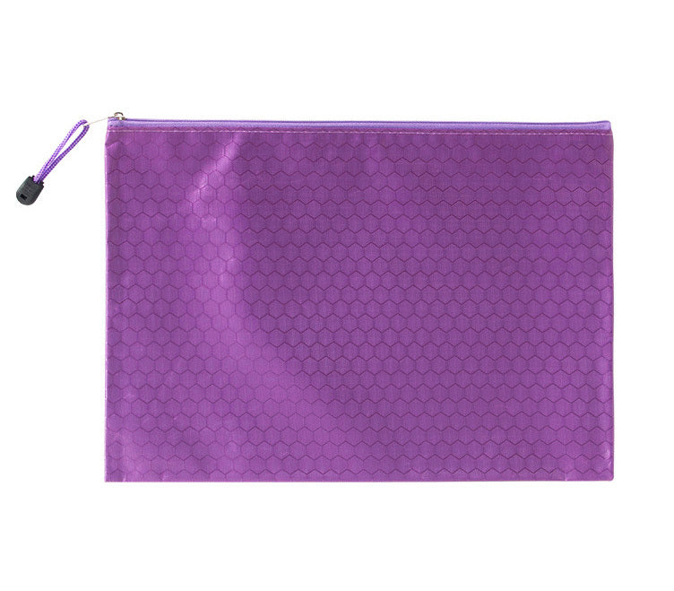 Waterproof A4 Document Organizer Stationery Holder Purple