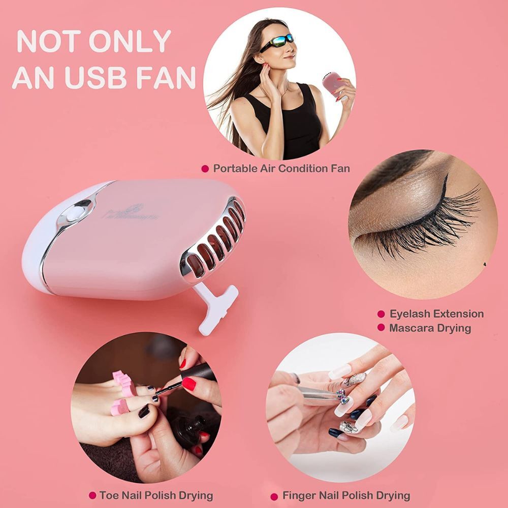 Stylish Portable Rechargeable Bladeless Handheld Cooling Fan Mini Aircon