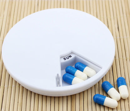 7 Day Weekly Medication Organizer Pill Box Holder for Easy Tablet Storage