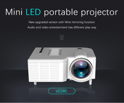 HD Mini LED Portable Projector for Home Theater and Outdoor Movies