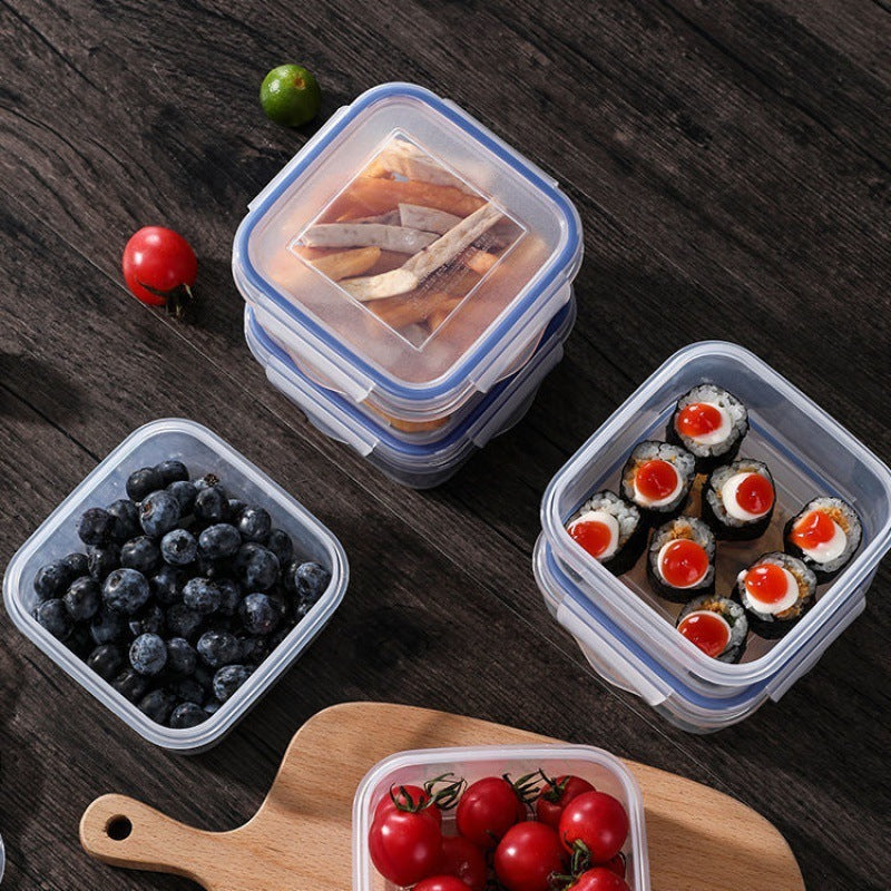 4 Pack Food Storage Containers with Lids Airtight Square Set