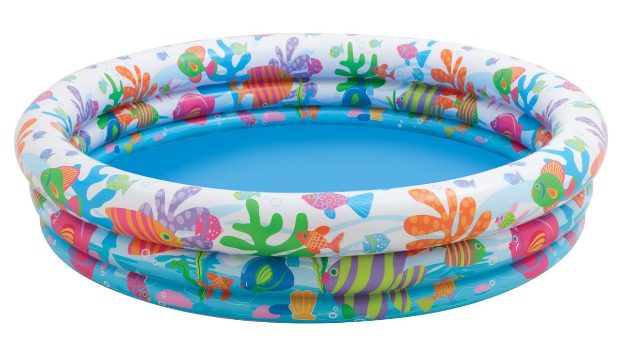 Intex Swimming Pool Set with Beach Ball and Swim Ring Fun Play Set