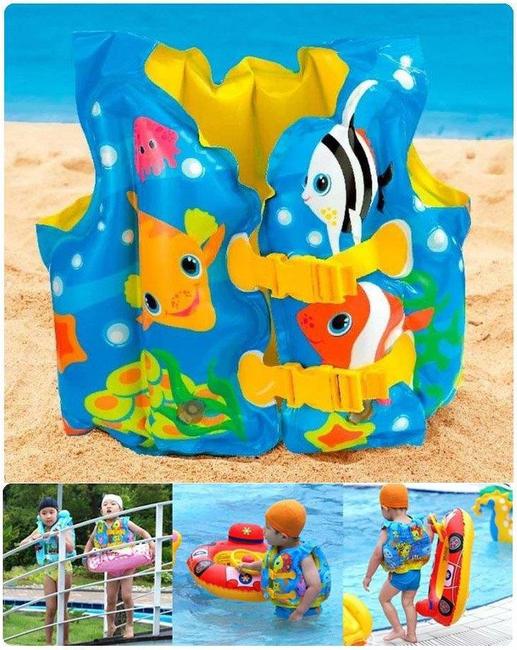 Kids Swim Vest Inflatable Life Jacket for Fun and Safety