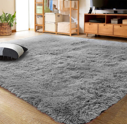 XL Deluxe Extra Large 300 x 200 Soft Shag Rug Carpet Mat Grey