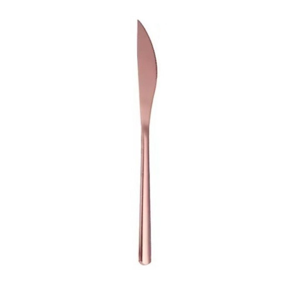 Premium 9PC Stainless Steel Travel Cutlery Set Rose Gold