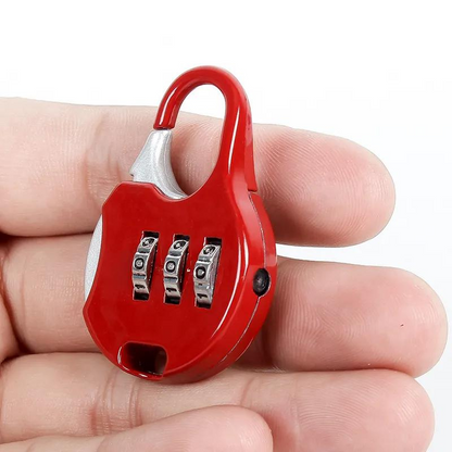 Secure Combination Lock for Luggage Suitcase and Locker Red