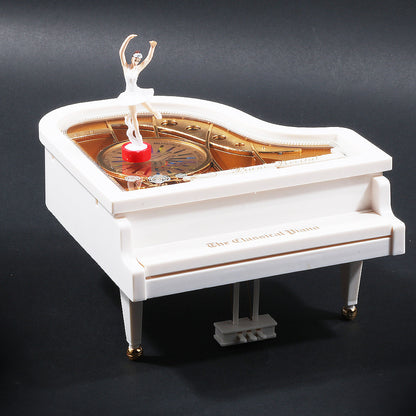 Elegant Classic Piano Dancing Ballerina Music Box