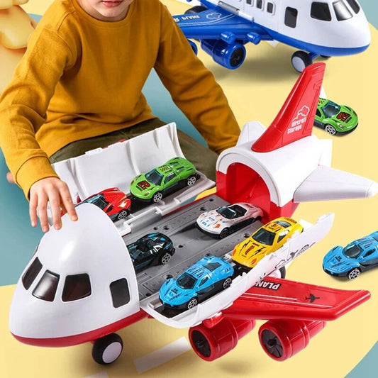 Adventure Large Aircraft Toy Dual-Mode Airliner Racetrack Play Set for Kids