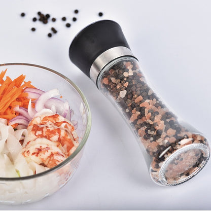 Premium Glass Salt and Pepper Grinder Mill for Fresh Spices