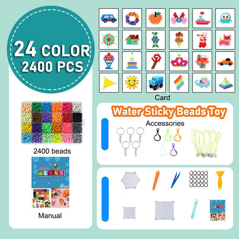 2400 Water Beads Sensory and Craft Kit for Kids and Adults