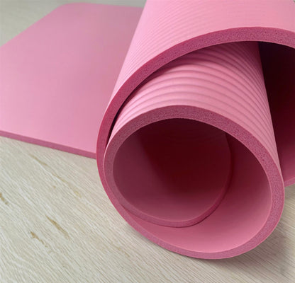 8mm Extra Thick Non-Slip Yoga Mat for Home Gym Fitness Pink