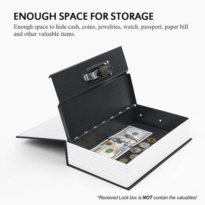 Secret Dictionary Book Safe with Combination Lock for Home Security