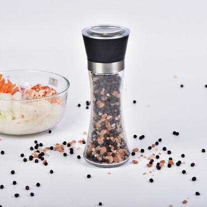 Premium Glass Salt and Pepper Grinder Mill for Fresh Spices