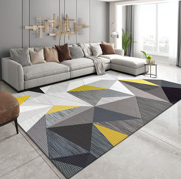 Large 230 x 160 Modern Designer Rug Easy-Clean Comfort Carpet Mat
