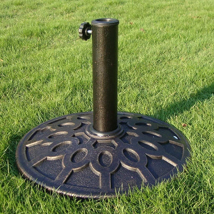 Heavy Duty Iron Outdoor Patio Umbrella Base Stand for Stability