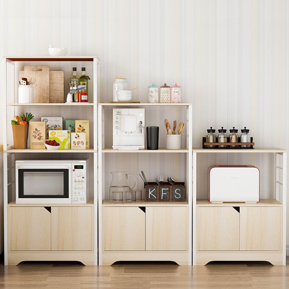 4-Tier Space-saver Organizer Kitchen Storage Shelf Oak