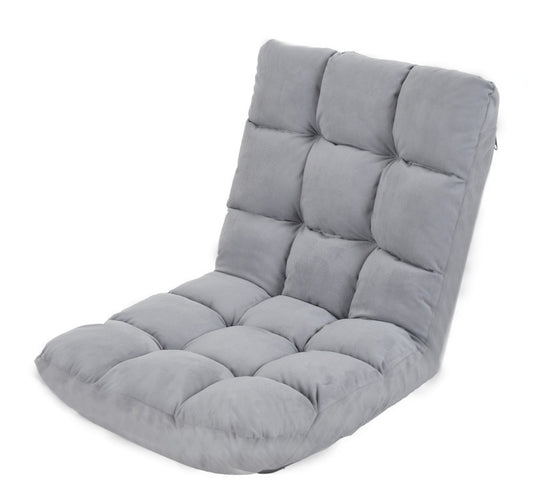 Large Versatile Adjustable Recliner Sofa Couch Yoga Chair Grey