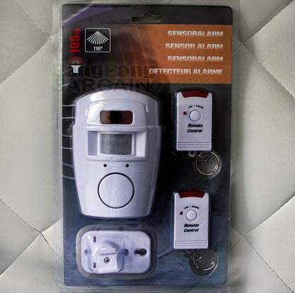 Wireless PIR Motion Sensor Alarm System with Remote Control