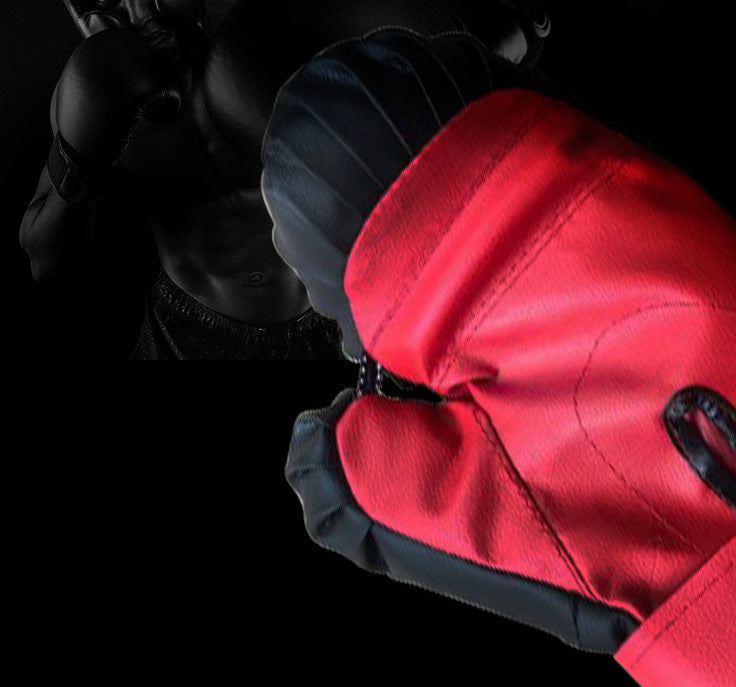 Premium Boxing Gloves for Fitness Training Black and Red