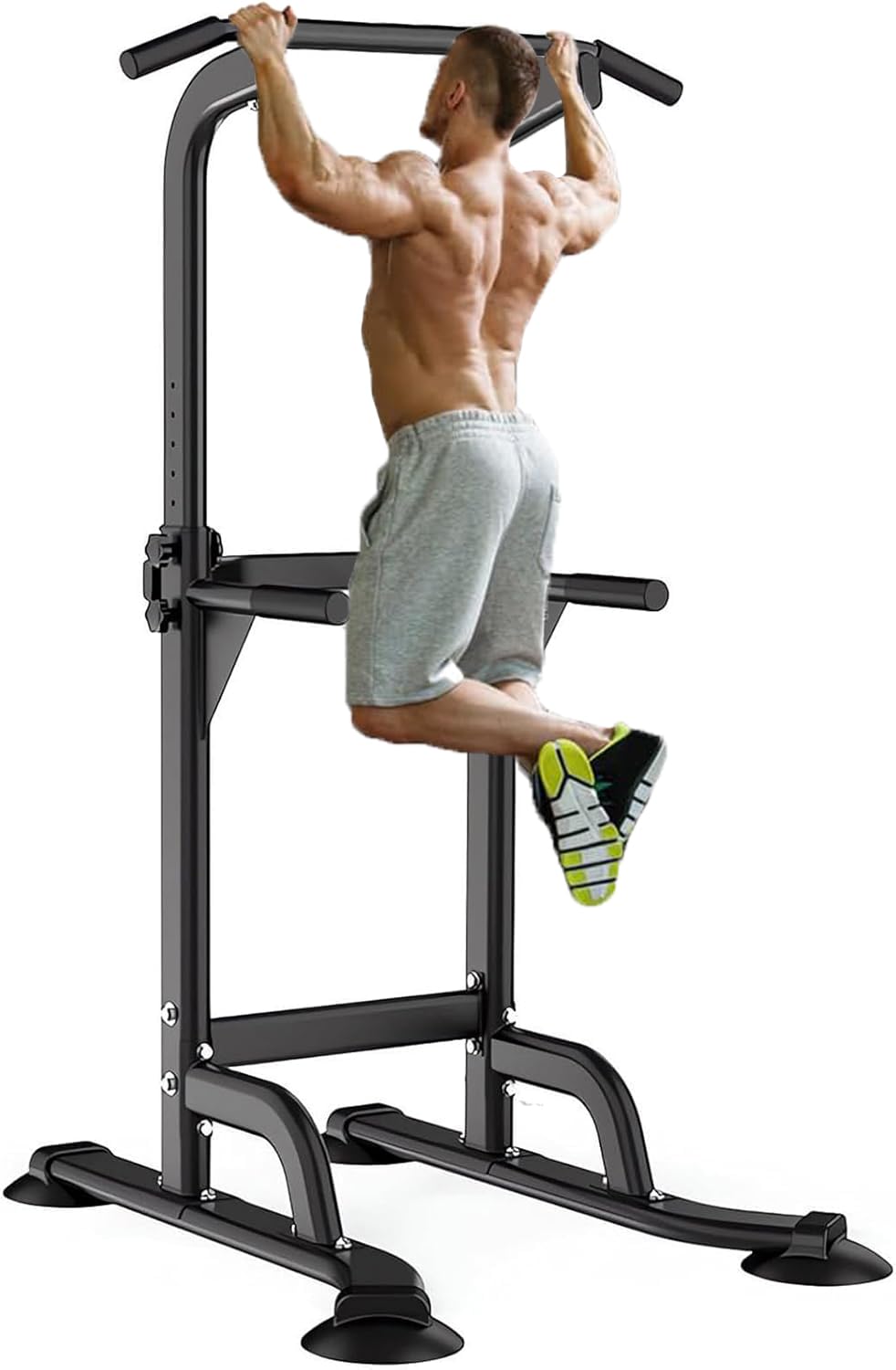Adjustable Power Tower Pull Up Dip Station Home Gym Workout