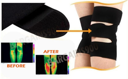 Self Heating Magnetic Neoprene Adjustable Compression Knee Support Brace