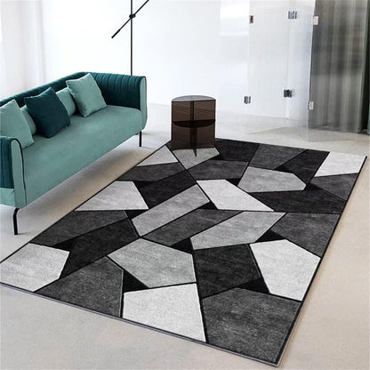 160 x 120 Rock Rug Stylish Design Easy-Clean Comfort Carpet Mat