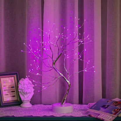 108 LED Firefly Fairy Light Spirit Tree Lamp Home Decor Pink